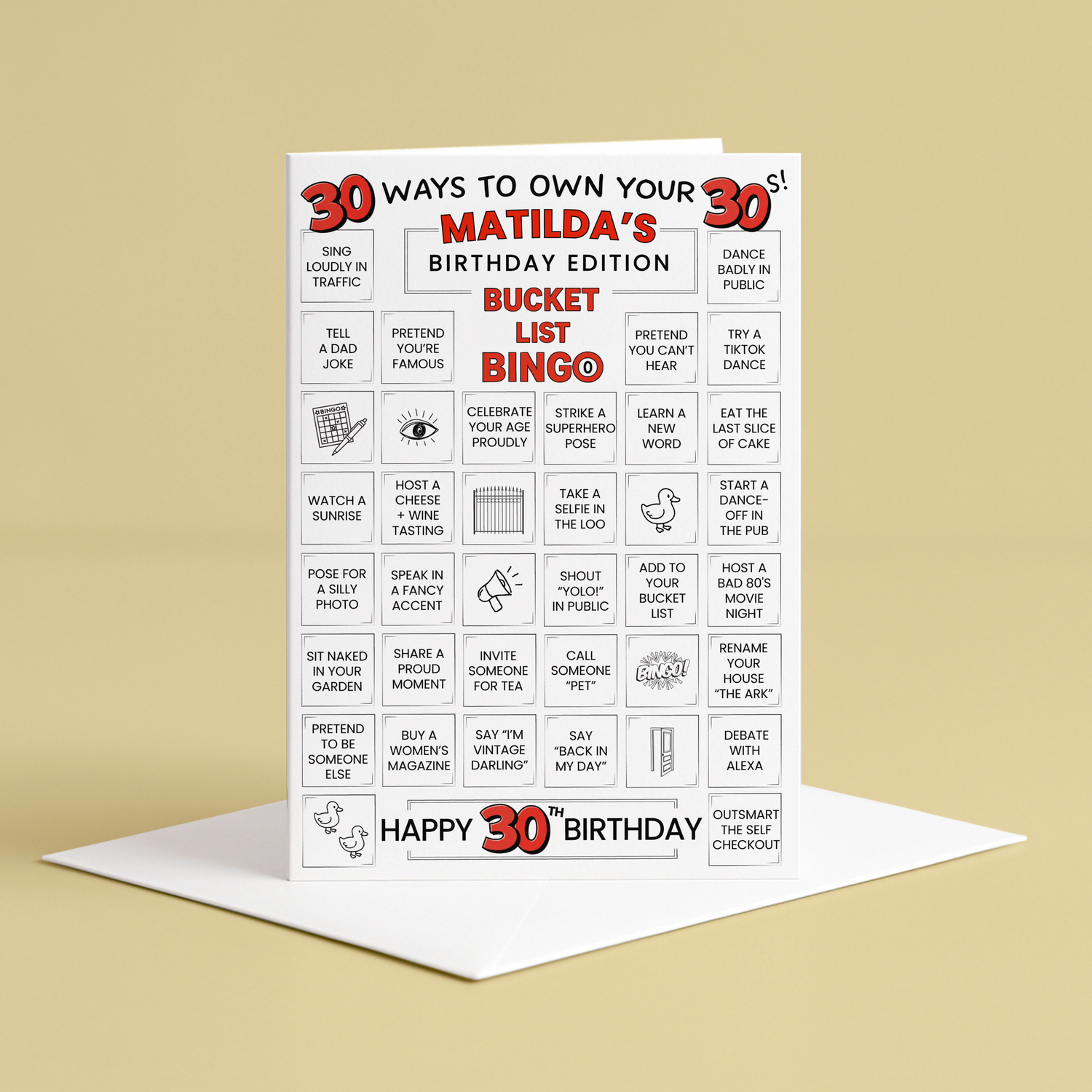 Bingo fun birthday card
